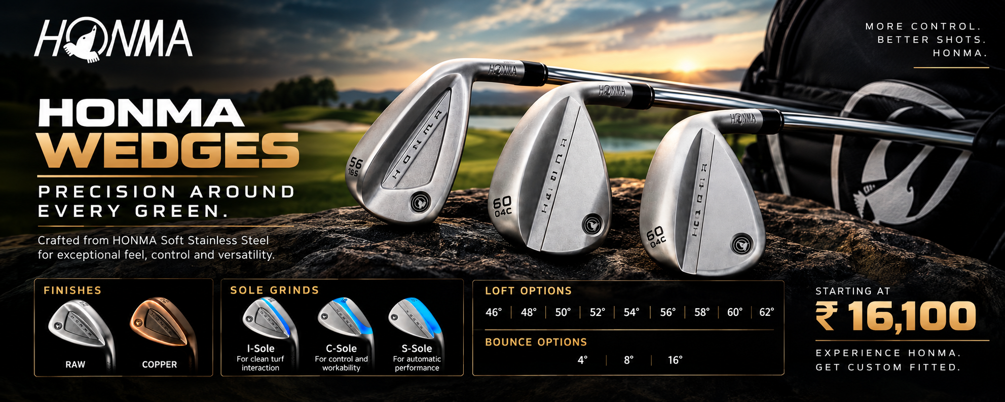 HONMA Wedges — Precision Around